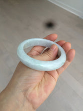 Load image into Gallery viewer, 58.3mm Certified 100% natural Type A light green/white chubby jadeite jade bangle BF78-4501