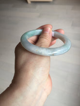 Load image into Gallery viewer, 56.5mm certified 100% natural type A white/light green white purple jadeite jade bangle AH107-0546