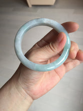Load image into Gallery viewer, 56.5mm certified 100% natural type A white/light green white purple jadeite jade bangle AH107-0546