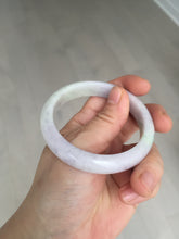 Load image into Gallery viewer, 54.5mm certified Type A 100% Natural sunny green purple white Jadeite Jade bangle BQ73-4931