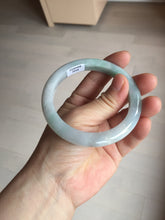 Load image into Gallery viewer, 56.5mm certified 100% natural type A white/light green white purple jadeite jade bangle AH107-0546