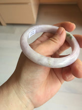 Load image into Gallery viewer, 57.5mm certified 100% natural type A light green/purple/yellow(FU LU SHOU) jadeite jade bangle BN82-8715