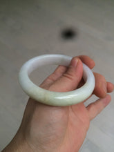 Load image into Gallery viewer, 54.5mm Certified 100% natural Type A sunny green/yellow/white jadeite jade bangle L148-5353