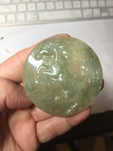 Load image into Gallery viewer, 100% Natural type A green jadeite Jade horse pendant worry stone AA28