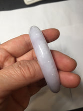 Load image into Gallery viewer, 56.1mm certified 100% Natural type A light purple white Jadeite Jade bangle PH194-8257
