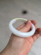 Load image into Gallery viewer, 54.5mm Certified 100% natural Type A sunny green/yellow/white jadeite jade bangle L148-5353