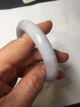Load image into Gallery viewer, 56.1mm certified 100% Natural type A light purple white Jadeite Jade bangle PH194-8257