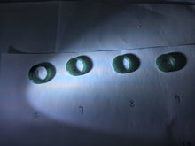 Load image into Gallery viewer, Size 1 3/4 (13.1mm) 100% natural type A icy watery green/blue/gray Guatemala jadeite jade band ring group AA107