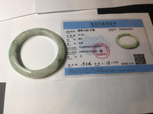 Load image into Gallery viewer, 55.5mm Certified 100% natural Type A fresh green yellow orange jadeite jade bangle BN1-6331