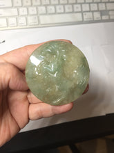 Load image into Gallery viewer, 100% Natural type A green jadeite Jade horse pendant worry stone AA28