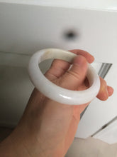 Load image into Gallery viewer, 54.5mm Certified 100% natural Type A sunny green/yellow/white jadeite jade bangle L148-5353