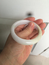 Load image into Gallery viewer, 54.5mm Certified 100% natural Type A sunny green/yellow/white jadeite jade bangle L148-5353