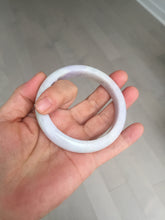 Load image into Gallery viewer, 57.5mm certified Type A 100% Natural light green purple white slim Jadeite Jade bangle BQ72-4938