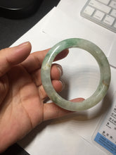 Load image into Gallery viewer, 55.5mm Certified 100% natural Type A fresh green yellow orange jadeite jade bangle BN1-6331