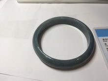 Load image into Gallery viewer, 62.2mm Certified Type A 100% Natural dark green/purple/blue/gray/black Guatemala Jadeite bangle AZ143-6427