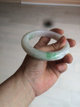 Load image into Gallery viewer, 59.8mm Certificated Type A 100% Natural white/sunny green/purple jadeite jade bangle AZ5-9139