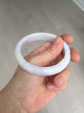 Load image into Gallery viewer, 57.5mm certified Type A 100% Natural light green purple white slim Jadeite Jade bangle BQ72-4938