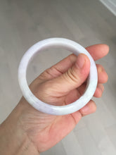 Load image into Gallery viewer, 57.5mm certified Type A 100% Natural light green purple white slim Jadeite Jade bangle BQ72-4938