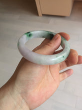 Load image into Gallery viewer, 57mm certified 100% natural type A sunny green/purple jadeite jade bangle BN83-8723