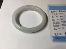 Load image into Gallery viewer, 50mm certified 100% natural Type A icy watery sunny green white red oval jadeite jade bangle BP48-9354