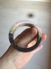 Load image into Gallery viewer, 55.2mm 100% natural pink/yellow/dark red/black time series(时光系列) Square style rose stone (Rhodonite)square bangle XY85