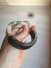 Load image into Gallery viewer, 55.2mm 100% natural pink/yellow/dark red/black time series(时光系列) Square style rose stone (Rhodonite)square bangle XY85