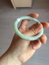 Load image into Gallery viewer, 55.7mm Certified 100% natural Type A light green round cut jadeite jade bangle BL54-3291