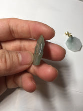 Load image into Gallery viewer, 100% natural type A light green dark green jadeite jade 3D the eight trigrams(Bagua,八卦) pendant group AX151