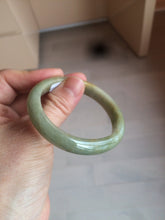 Load image into Gallery viewer, 49.5mm Certified Type A 100% Natural yellow/gray/green Jadeite Jade bangle AF80-5002