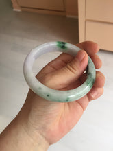 Load image into Gallery viewer, 57mm certified 100% natural type A sunny green/purple jadeite jade bangle BN83-8723