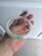 Load image into Gallery viewer, 59.8mm Certificated Type A 100% Natural white/sunny green/purple jadeite jade bangle AZ5-9139