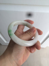 Load image into Gallery viewer, 59.8mm Certificated Type A 100% Natural white/sunny green/purple jadeite jade bangle AZ5-9139