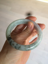 Load image into Gallery viewer, 55 mm Certified type A 100% Natural green/purple/black Jadeite bangle AT97-7557