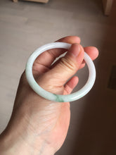 Load image into Gallery viewer, 53.9mm 100% natural Type A sunny green white purple round cut jadeite jade bangle BL96-4661