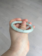 Load image into Gallery viewer, 55.7mm Certified 100% natural Type A light green round cut jadeite jade bangle BL54-3291