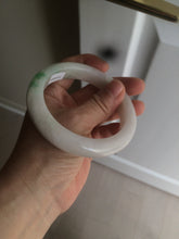 Load image into Gallery viewer, 59.8mm Certificated Type A 100% Natural white/sunny green/purple jadeite jade bangle AZ5-9139