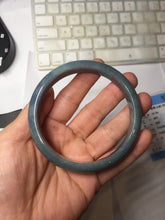 Load image into Gallery viewer, 62.2mm Certified Type A 100% Natural dark green/purple/blue/gray/black Guatemala Jadeite bangle AZ143-6427