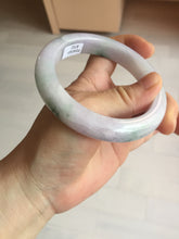 Load image into Gallery viewer, 58mm certified 100% natural type A light green/purple/yellow(FU LU SHOU) jadeite jade bangle BN84-8722