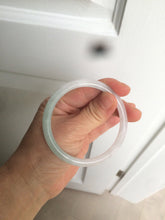 Load image into Gallery viewer, 54.5mm certified 100% natural green/purple/white slim round cut jadeite jade bangle L147-5552