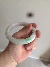 Load image into Gallery viewer, 59.8mm Certificated Type A 100% Natural white/sunny green/purple jadeite jade bangle AZ5-9139