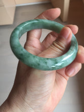 Load image into Gallery viewer, 56.7mm Certified Type A 100% Natural Woodland Green Jadeite Bangle AZ186-0427