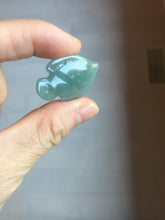 Load image into Gallery viewer, 100% Natural type A dark green/blue/black/gray Guatemala jadeite jade 3D tropical fish Pendant group PD95