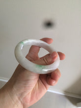 Load image into Gallery viewer, 59.8mm Certificated Type A 100% Natural white/sunny green/purple jadeite jade bangle AZ5-9139