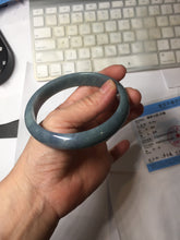 Load image into Gallery viewer, 62.2mm Certified Type A 100% Natural dark green/purple/blue/gray/black Guatemala Jadeite bangle AZ143-6427