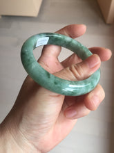 Load image into Gallery viewer, 56.7mm Certified Type A 100% Natural Woodland Green Jadeite Bangle AZ186-0427