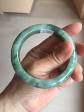 Load image into Gallery viewer, 56.7mm Certified Type A 100% Natural Woodland Green Jadeite Bangle AZ186-0427