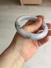 Load image into Gallery viewer, 58mm certified 100% natural type A light green/purple/yellow(FU LU SHOU) jadeite jade bangle BN84-8722