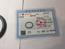Load image into Gallery viewer, 51.1mm Certified Type A 100% Natural dark green blue gray black slim round cut Guatemala Jadeite bangle PJ3-4307