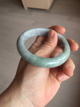 Load image into Gallery viewer, 55mm certified 100% natural type A white/green/black/purple jadeite jade bangle AU49-0247