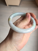Load image into Gallery viewer, 56.5mm certified 100% natural type A white/light green white purple jadeite jade bangle AH104-0524